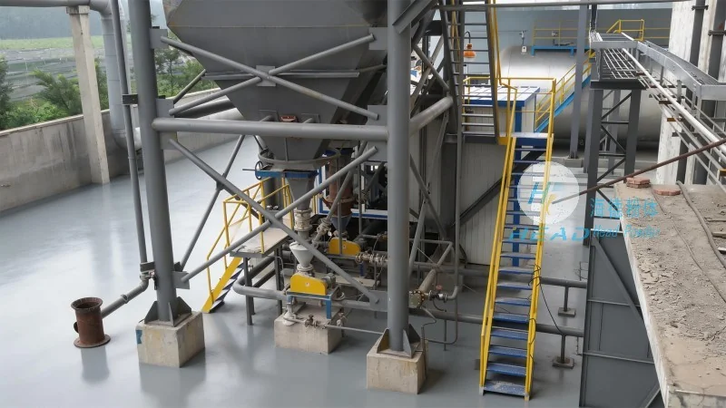 Skema Pengangkutan Pneumatik Kalsium Sulfat