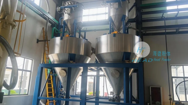 Skema pengangkutan pneumatik serbuk protein soya