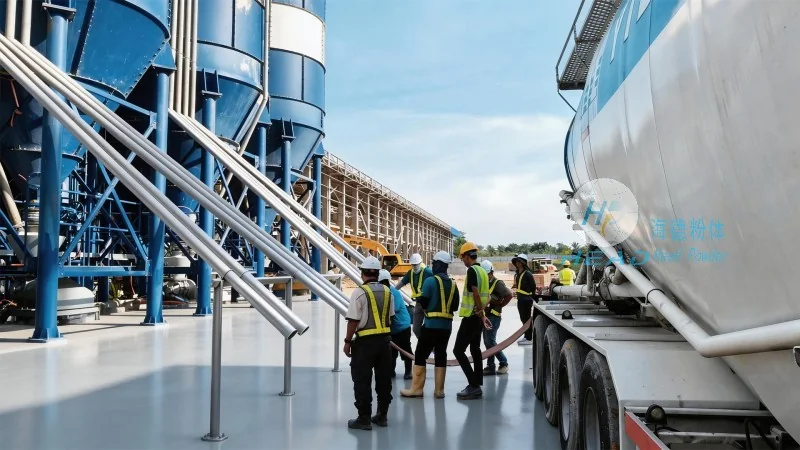 Skema pengangkutan udara serbuk aluminium